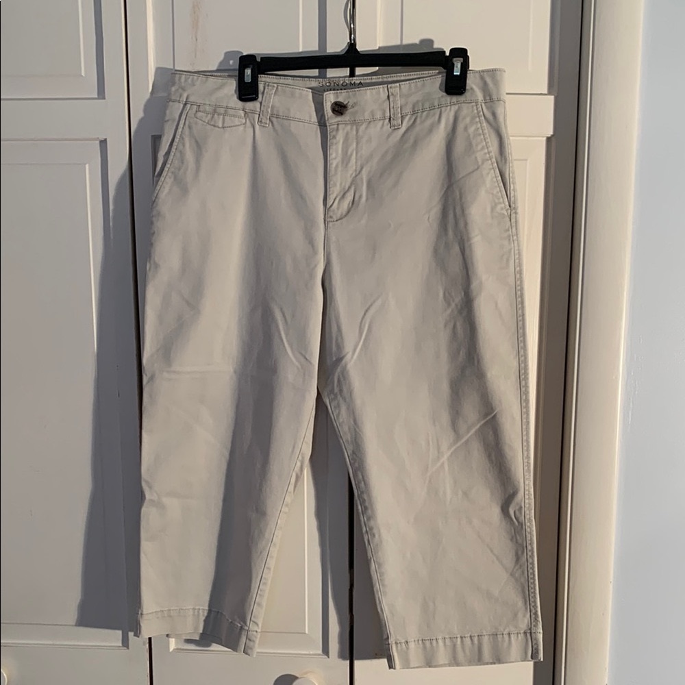 Sonoma Life+Style Original Fit Capris - Light Tan